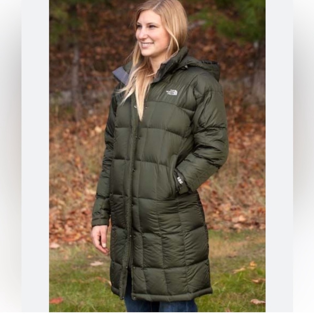 The North Face Metropolis Goosedown Parka size small Olive Green